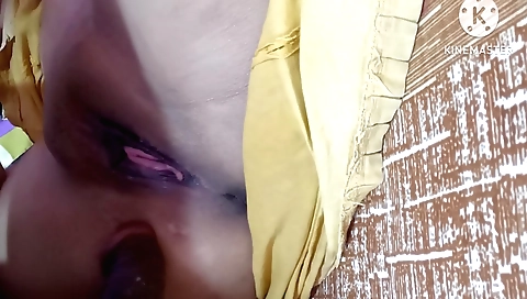 Indian housewife and her husband having a sensual sex scene