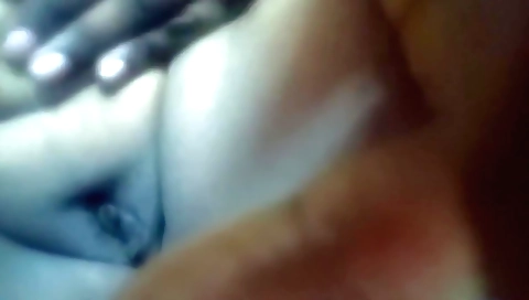 Amateur teen has a hairy pussy rubbed so it gets stretched