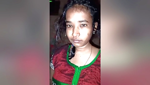 Hot brunette indian babe making a homemade porn video