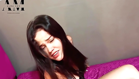 Stepsister makes love with her stepbrother in her room