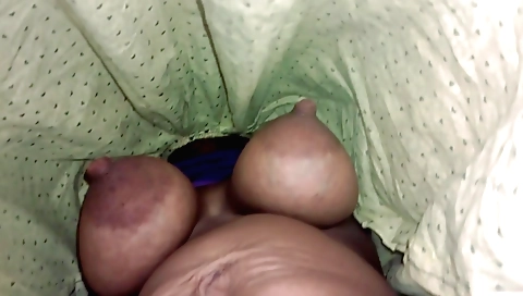 Indian wife with big tits is having sex with my stepson