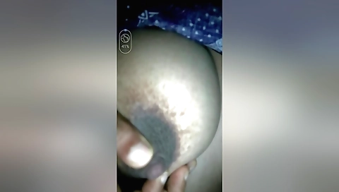 Indian stepsister playing with her toy in amateur solo clip