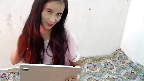 Indian little stepsister naked in a tight black dress