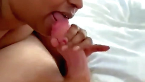 Indian girl takes stepbrother's big cock into her mouth