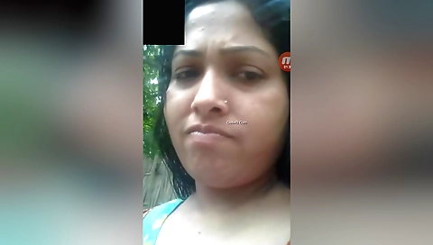 Sexy brunette girl with small tits is showing her body