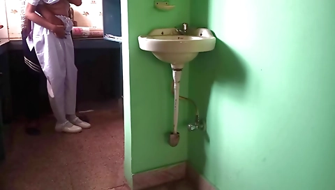 Indian schoolgirl fucking a dude in her schoolhouse