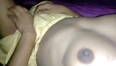 Indian college girl with nice clothes naked in her bedroom