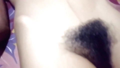 Horny and sexy stepsis seduce me into hairy sex in a solo scene