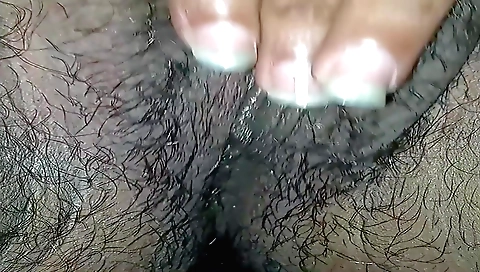 Indian hairy porn video showing a sexy hairy amateur