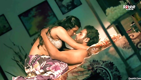 Gorgeous brunette maid looks beautiful in stockings