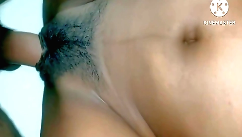 Indian hairy girl hawts her husband's dick and fucks his lover