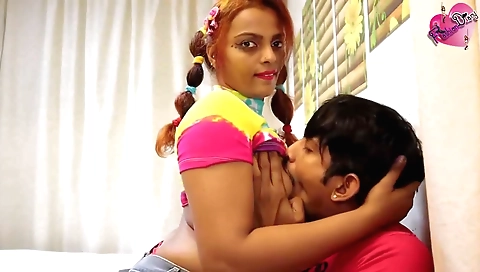 Indian redhead is so wet and deepthroated with my dick