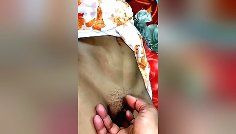 Indian teen fingering young dick in front of camera
