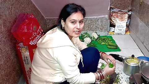 A brunette with an awesome ass is having a conversation