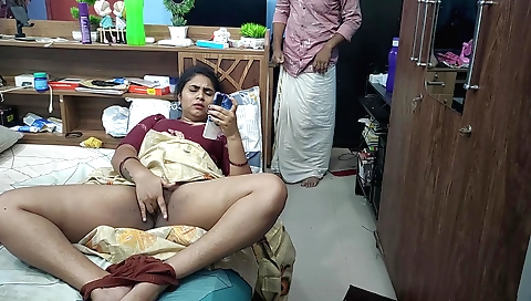 Indian stepmom giving him a blow job and some more