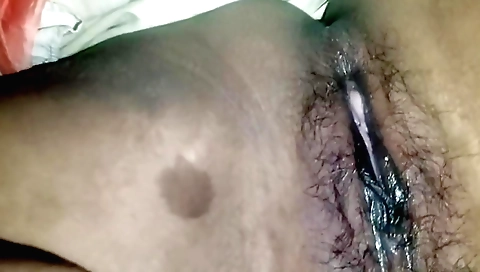 Hairy indian teen in sexy lingerie fucks and rides