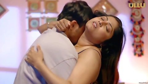 Indian milf with a round ass is taking a dick inside