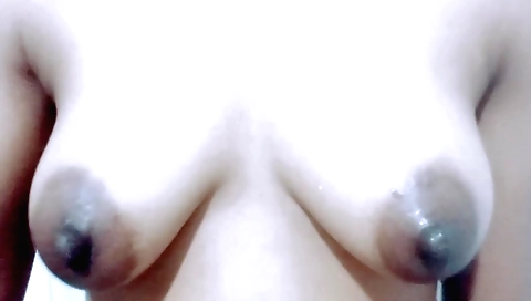 Indian college student with perfect body shows off