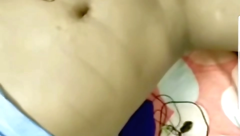 Busty brunette chick fucks in front of a webcam video