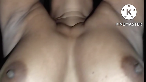 Sexy girl in a black dress gets a webcam video of herself