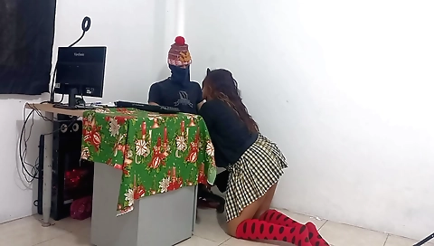 Amateur indian teen is playing with her boyfriend's dick