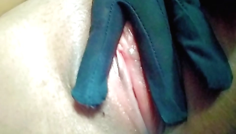 Slutty female with a nice natural vagina made by a lover