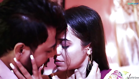 Long legs brunette girl with a nice body shows off