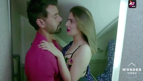 Indian woman with a long hair seduced and made a hot one