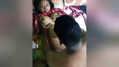 Indian teen girl with small boobs is playing with friend