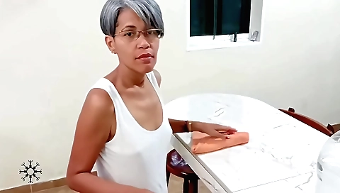 Amateur indian milf with small tits gets her pussy filled