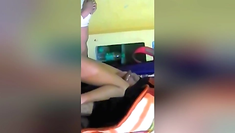 Indian girl in red dress and a sexy red top enjoys a romantic moment