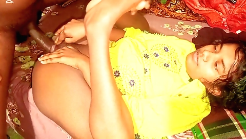 Brunette hairy girl enjoys getting nailed hard after sex