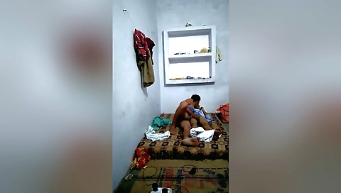 Sexy brunette with small tits gets fucked on webcam