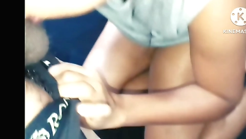 Indian brunette takes her mouth and pussy off to suck cum