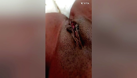 Indian solo girl in her bath and after that shows her pussy