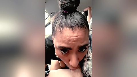 Indian girlfriend sucks and gets fucked in a couple