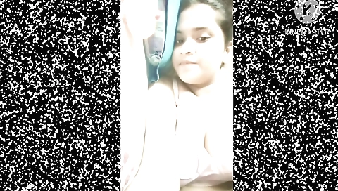 Busty brunette in her black bikini enjoys solo with naked body