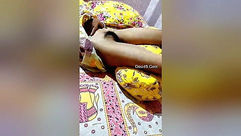 Desi girl hugging the camera and then masturbating