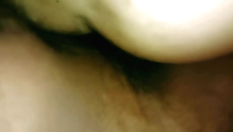 Amateur brunette with big tits fucks her own pussy