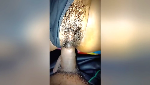 My Indian girl is showing me that she has a hairy pit