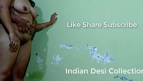 Indian hottie with big tits and natural tits fucked